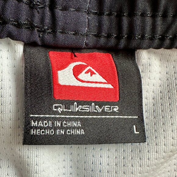 Quiksilver Volley Swim Shorts Men's Size L Blue UV Protection Quick Dry Stretch - Picture 3 of 14